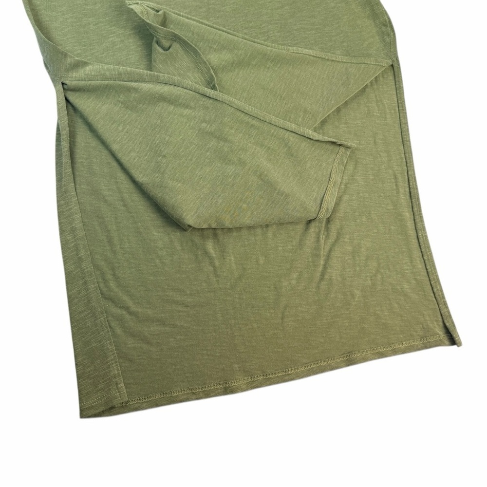 Anthropologie Sundry Women’s Ruffled Peasant Midi Dress Sage Green Size Small - Picture 3 of 9